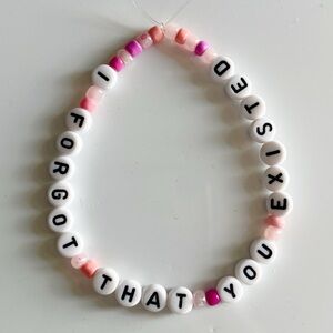 Taylor Swift Friendship Bracelet Lover I Forgot That You Existed